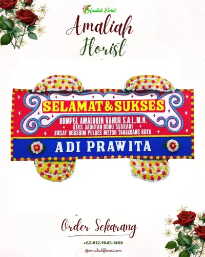 Karangan Bunga Ucapan Selamat di Sidoasri